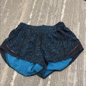 Lululemon Athletica Blue and Black Athletic Shorts